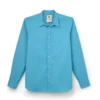 Jeffery Green Aqua Regular Fit Shirt in Bright Turquoise Blue — Men's Plain Smart Casual Shirt UK