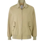Beige Harrington Jacket Product Shot — Shop Jeffery Green's Premium Beige Harrington