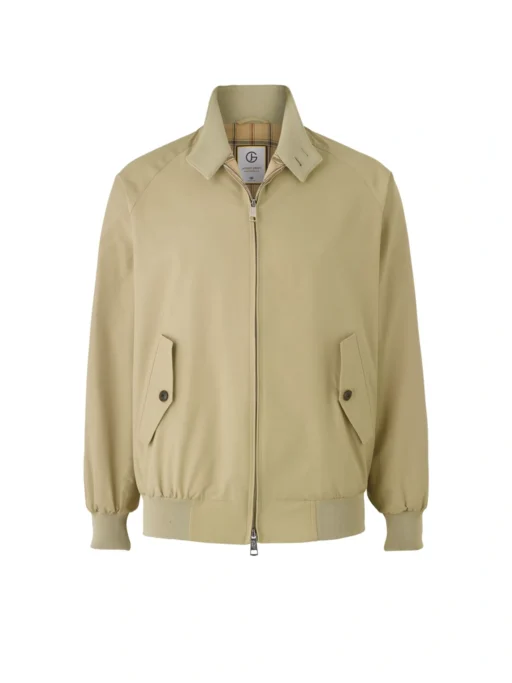 Beige Harrington Jacket Product Shot — Shop Jeffery Green's Premium Beige Harrington