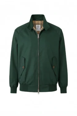 Green Harrington Jacket Product Shot — Shop Jeffery Green's Iconic Green Harrington