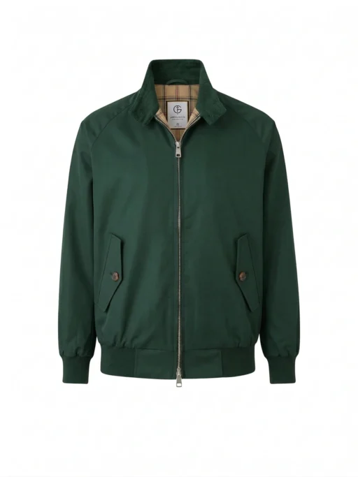 Green Harrington Jacket Product Shot — Shop Jeffery Green's Iconic Green Harrington