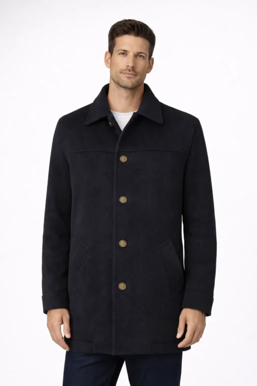Jeffery Green Work Wear Coat – real horn buttons and open cuffs, British made heritage outerwear