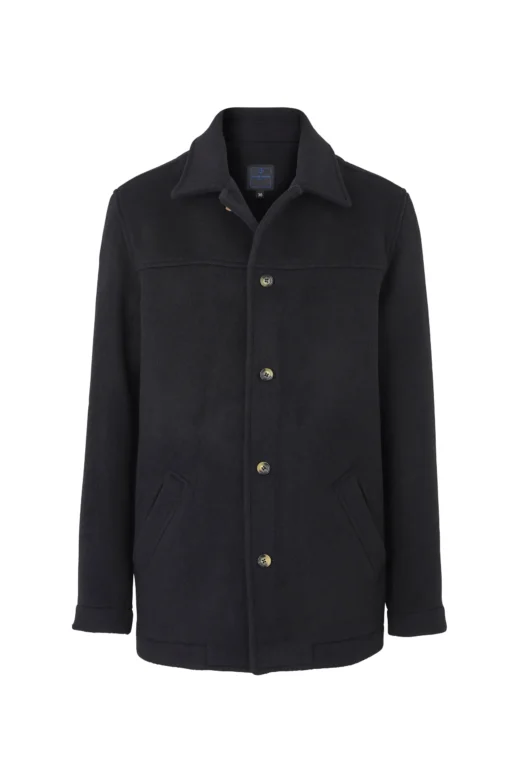 Jeffery Green Work Wear Coat – British made men's coat with real horn buttons and open cuffs