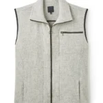 Wool Gilet Flat Lay Product Shot — Shop Jeffery Green's Premium Wool Gilet