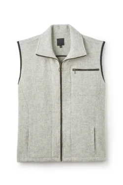 Wool Gilet Flat Lay Product Shot — Shop Jeffery Green's Premium Wool Gilet